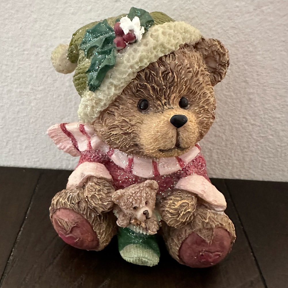 Wintertime Bear Figurine
